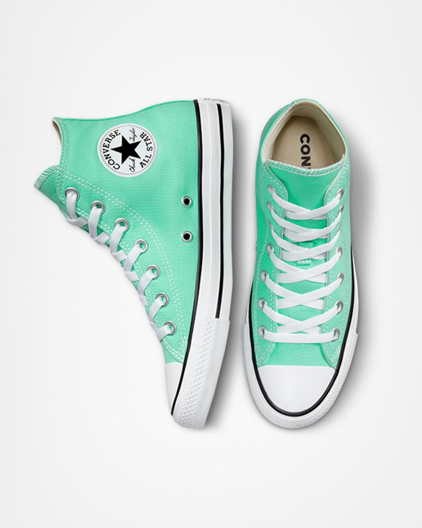 Men's Converse Chuck Taylor All Star Seasonal Color High Top Shoes Turquoise / White / Black | AU 3651CM